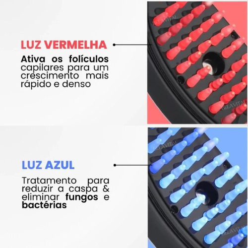 Escova TheraBrush Pro- Escova Anti Queda 4 em 1 [FIM DA QUEDA DE CABELO]