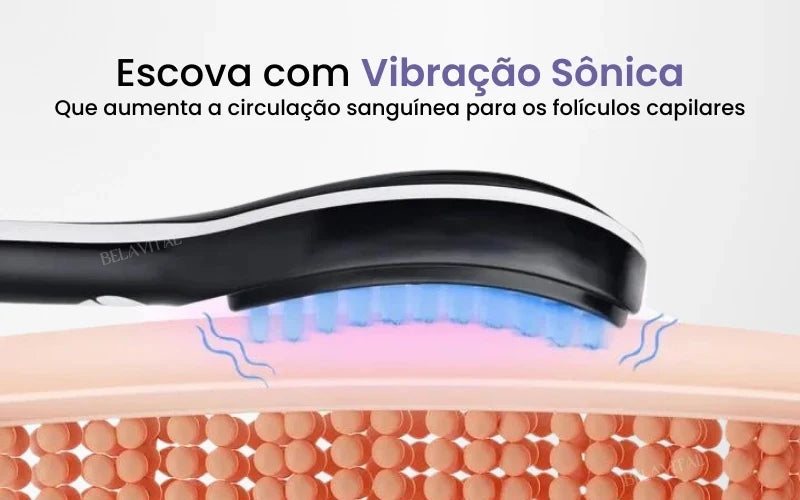 Escova TheraBrush Pro- Escova Anti Queda 4 em 1 [FIM DA QUEDA DE CABELO]